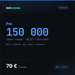 botcorpus Pro – mesačne